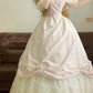 Pink Elegant Lace Long Tulle Ball Gown Evening Dress nv5018