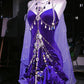 Robe de bal longue violette style rétro, modèle NV6472