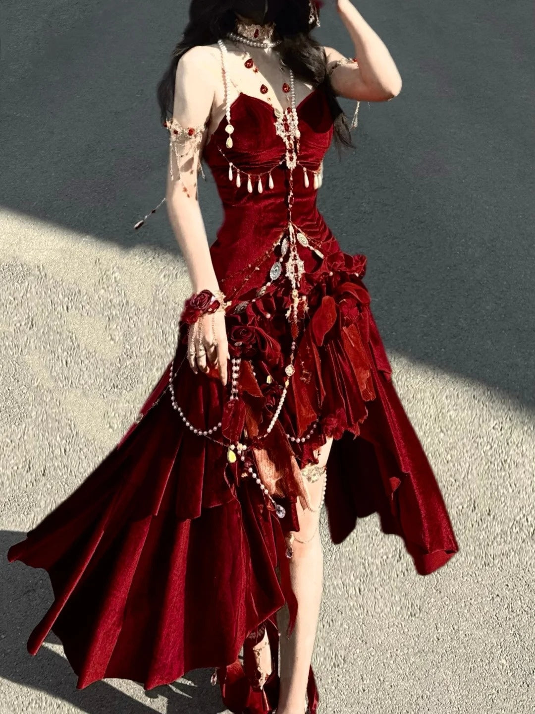 Robe de bal longue rétro déesse NV6474