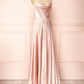 Simple Satin Long Prom Dresses, A-Line Formal Evening Dresses nv1451