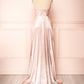 Simple Satin Long Prom Dresses, A-Line Formal Evening Dresses nv1451