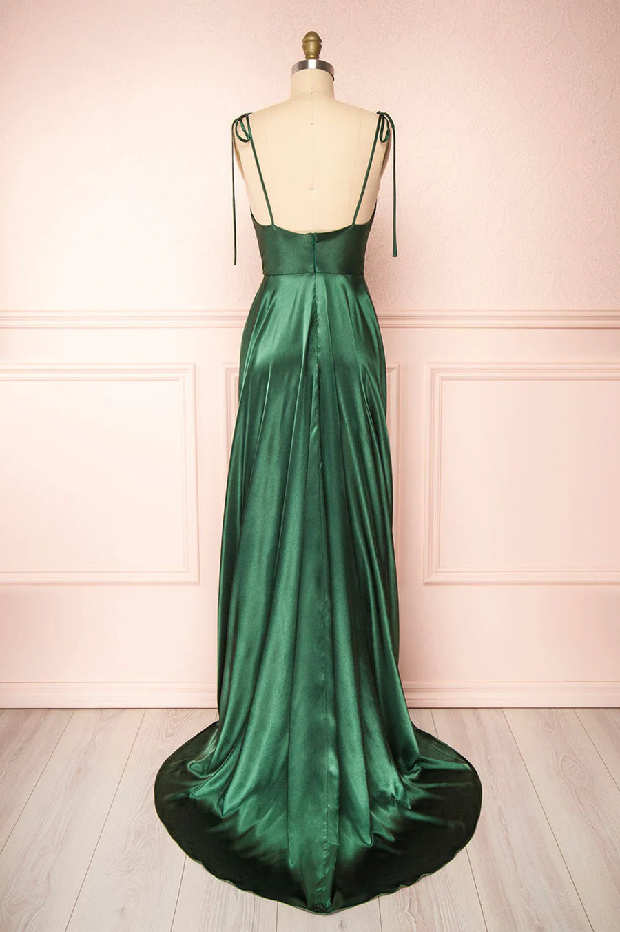 Simple Satin Long Prom Dresses, A-Line Formal Evening Dresses nv1451