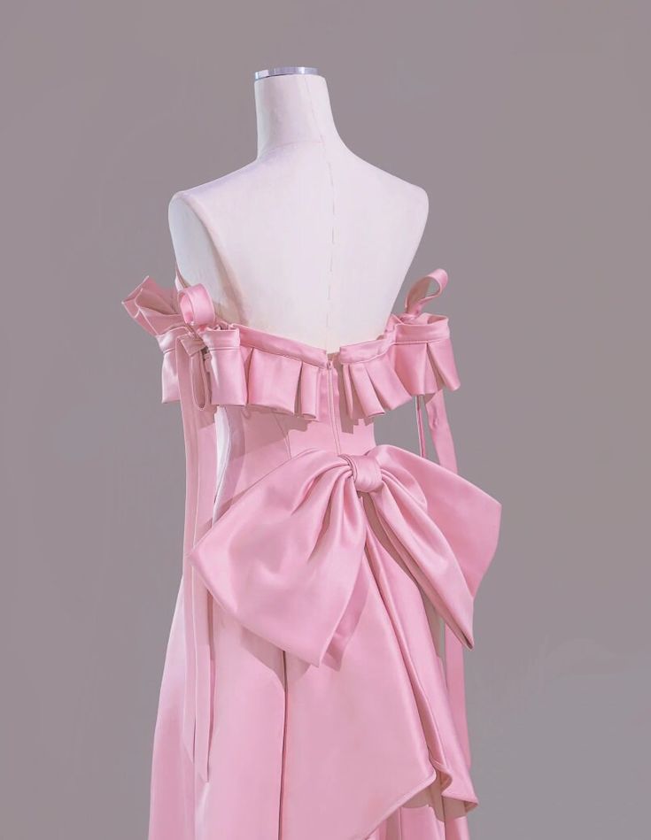 Pink Elegant Fashion Long Satin Prom Dress Evening Dress Party Dress nv3757