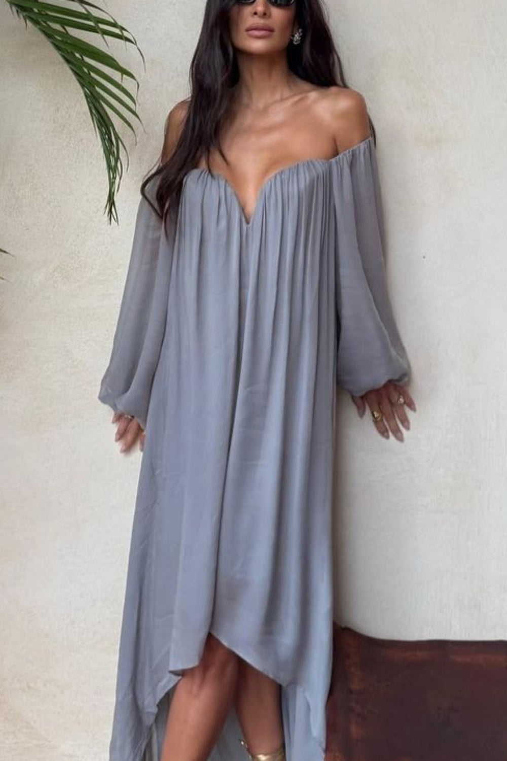 NiceVestidos--Elegant Chiffon Long Sleeve Prom Dress NV5867