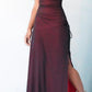 Burgundy Vintage Fashion Elegant Bodycon Spaghetti Strap Long Tulle Satin Formal Women's Ball Dress Evening Dress Party Dress Prom Dress nv3929