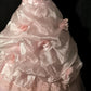 Pink Beaded Floral Elegant Long Tulle Ball Gown Evening Dress nv4783