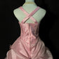 Pink Beaded Floral Elegant Long Tulle Ball Gown Evening Dress nv4783