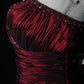 Robe de bal/de soirée élégante vintage bordeaux NV6862