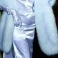 Purple/blue long satin prom dress birthday party dress nv5287