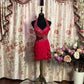 Red Sparkling Fairy Elegant Delicate Beaded Butterfly Short Chiffon Tulle Homecoming Dress Prom Dress Evening Dress Party Dress Prom Dress nv4014