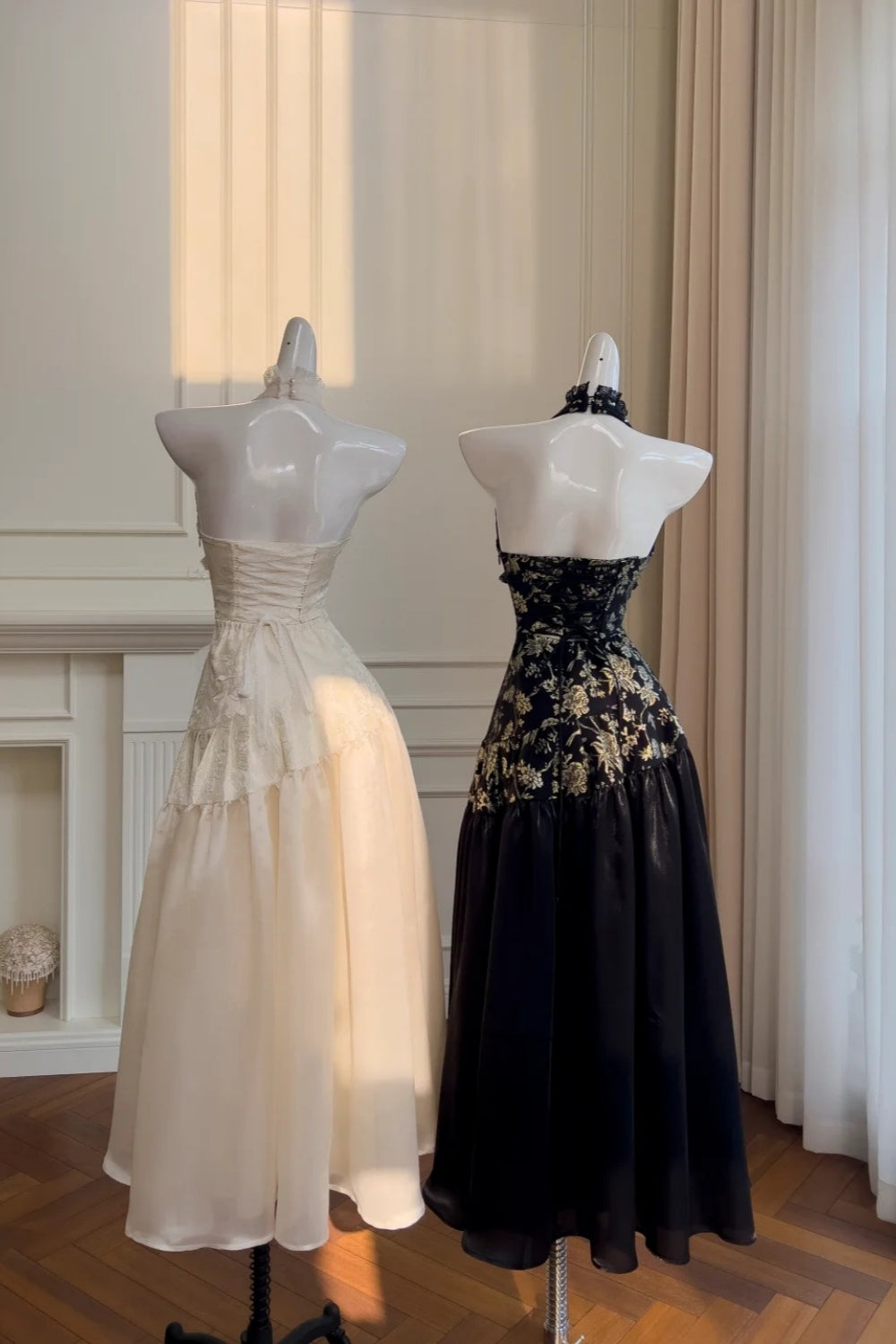 NiceVestidos - Robe vintage noire et blanche NV6077