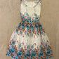 Floral French court style short chiffon homecoming dress birthday dress nv5161