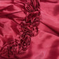 Red delicate floral long elegant satin ball gown evening dress nv4317