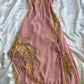 Pink Embroidery Party Dress Vintage Prom Dress Evening Dress New Formal Gowns nv5350