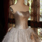 Robe de princesse longue scintillante or étoilé NV6535