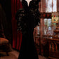 Robe de soirée longue et élégante noire NV6539