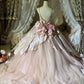 Robe de bal longue rose NV6592