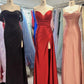 Nouvelle robe de soirée longue en satin, coupe ajustée, élégante et tendance, robe de demoiselle d'honneur, robe de remise de diplôme NV6639