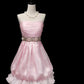 Pink Fashion Elegant Exquisite Beaded Short Tulle Chiffon Homecoming Dress Ball Gown Evening Dress Birthday Party Dress Prom Dress nv3967