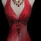 Pink Fashion Gradient V-neck Exquisite Gem Beaded Long Chiffon Ball Gown Evening Gown Party Gown Prom Dress nv3913
