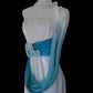 Blue White Gorgeous Delicate Floral Straps Long Tulle Floor Length Ball Gown Evening Gown Ball Gown Party Dress nv3902