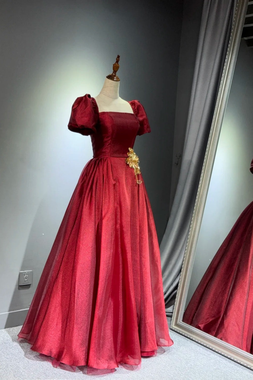 Robe de bal longue rouge NV6625