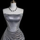 ✨Silver Shiny Elegant Gorgeous Long Sequin Mermaid Slim Floor-Length Ball Gown Evening Gown Party Dress nv4201