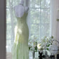 Green Mermaid Formal Dress Vintage Long Chiffon Party Dress Evening Dress Prom Dresses nv4326