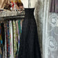 Black Halterneck Retro Fashion Elegant Suspender Long Lace Tulle Mermaid Ballgown Evening Dress Party Dress nv4203