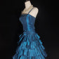 Navy blue fashionable simple satin short homecoming dress birthday dress nv5239
