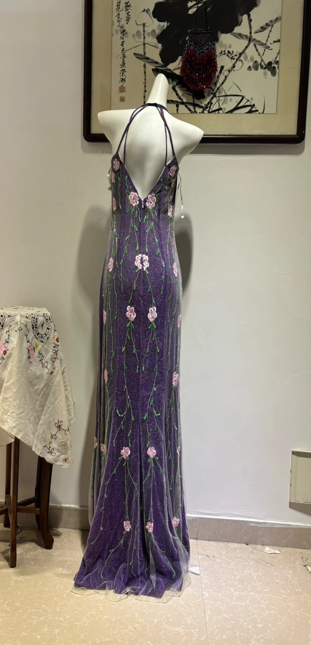 Robe longue de soirée rétro NV6449