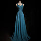 Blue Simple Long Chiffon Ball Gown Evening Dress Party Dress nv4392