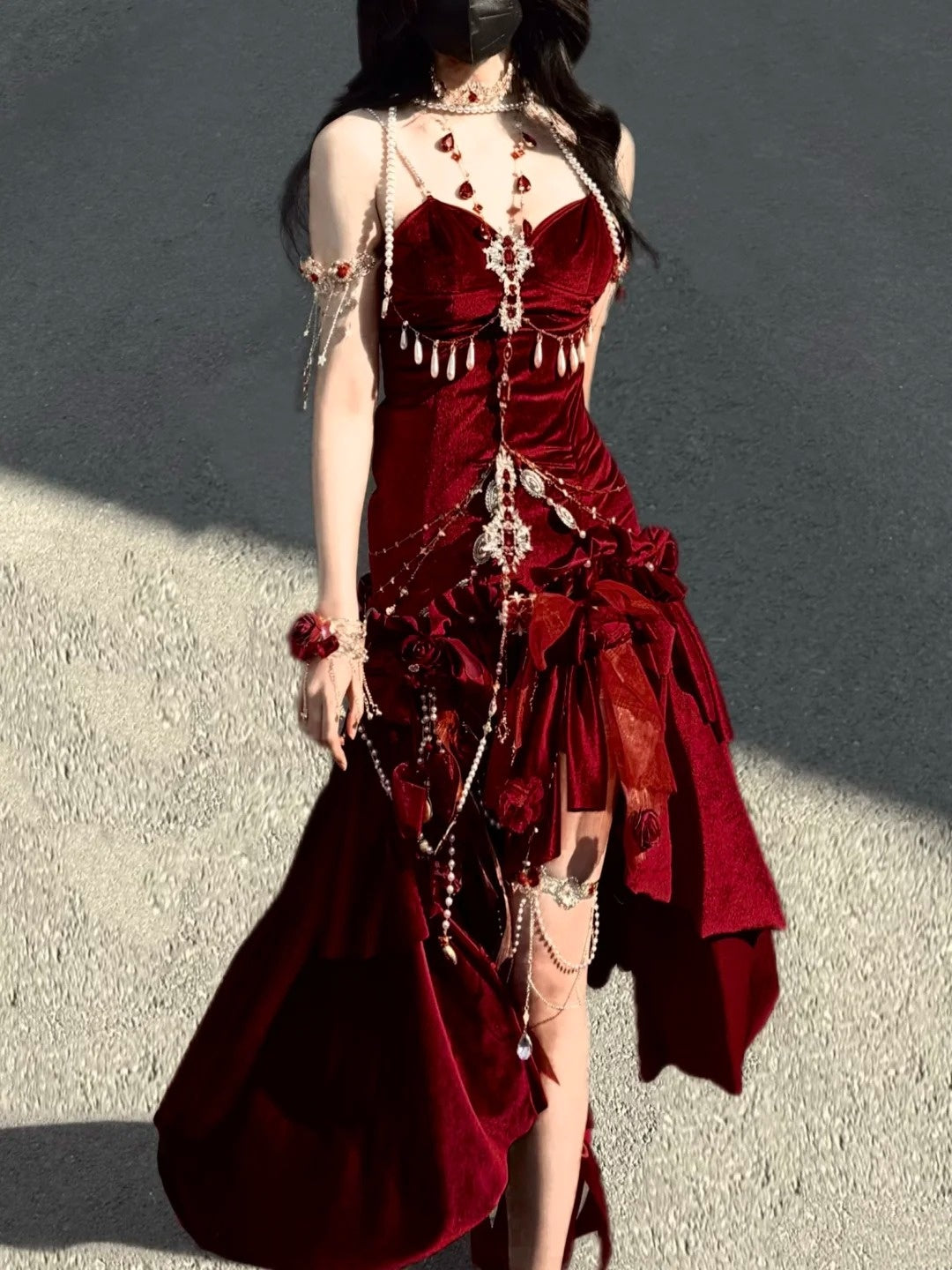 Robe de bal longue rétro déesse NV6474