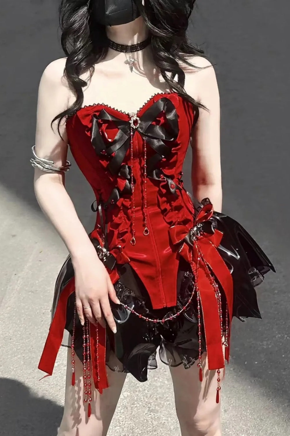 Robe d'anniversaire courte rétro NV6477