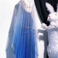 Robe de bal longue bleue rétro style déesse NV6473