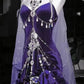 Robe de bal longue violette style rétro, modèle NV6472