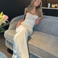 White off shoulder fashion floral bodycon long prom dress elegant party dress evening gown nv1777