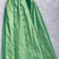 Green gorgeous delicate floral beading spaghetti straps long tulle ball gown evening dress party dress nv3740