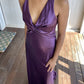 Purple/green/red/yellow fashion elegant V-neck backless vintage prom dress evening gown party dress nv1932