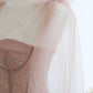 A-Line Pink Round Neck Tulle Long Prom Dresses, Pink Formal Evening Dress nv1528