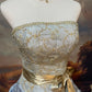 Sky blue grey exquisite beaded satin floor-length vintage long ball gown nv5150