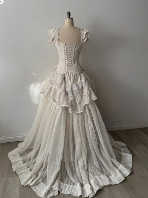 Robe de mariée vintage neuve, robe longue, robe de mariée NV6690