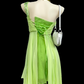 Green Short Chiffon Fairy Dress NV6699