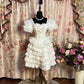 Ivory White Shiny Fairy Elegant Exquisite Beading Short Tulle Homecoming Dress Prom Dress Evening Dress Party Dress Ball Gown nv4015