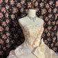 Cream yellow gorgeous sweet and cute exquisite beaded long tulle floor-length princess cake dress prom dress evening dress 16th birthday dress coming of age dress nv4019