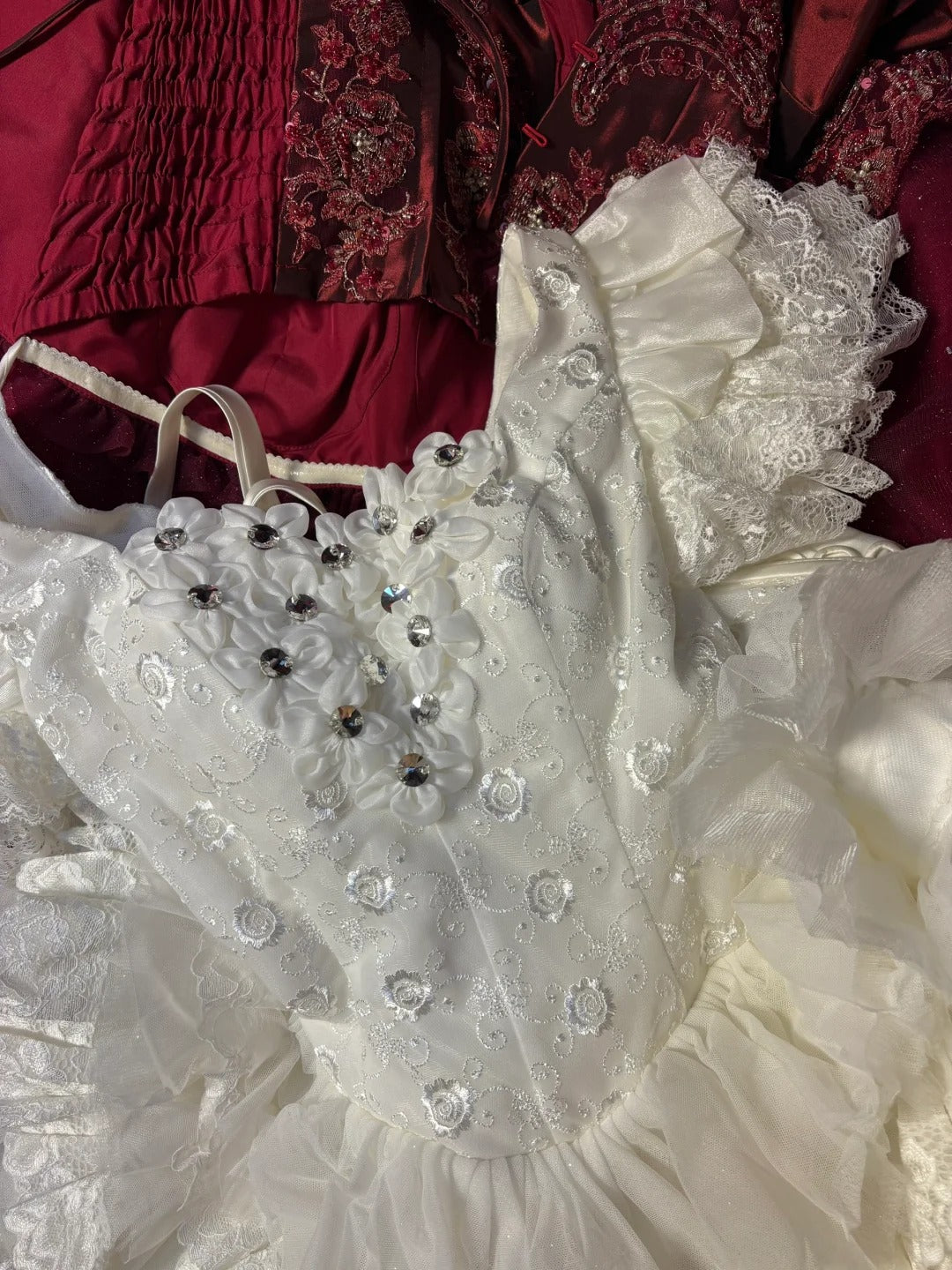 Ivory White Shiny Fairy Elegant Exquisite Beading Short Tulle Homecoming Dress Prom Dress Evening Dress Party Dress Ball Gown nv4015