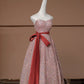 Pink Shiny Fashion Elegant Long Sequined Prom Dress Evening Dress Party Dress nv4740