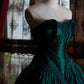 Robe de soirée longue et élégante verte NV6540