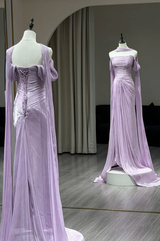 Robe de soirée violette élégante NV6721