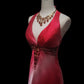 Pink Fashion Gradient V-neck Exquisite Gem Beaded Long Chiffon Ball Gown Evening Gown Party Gown Prom Dress nv3913